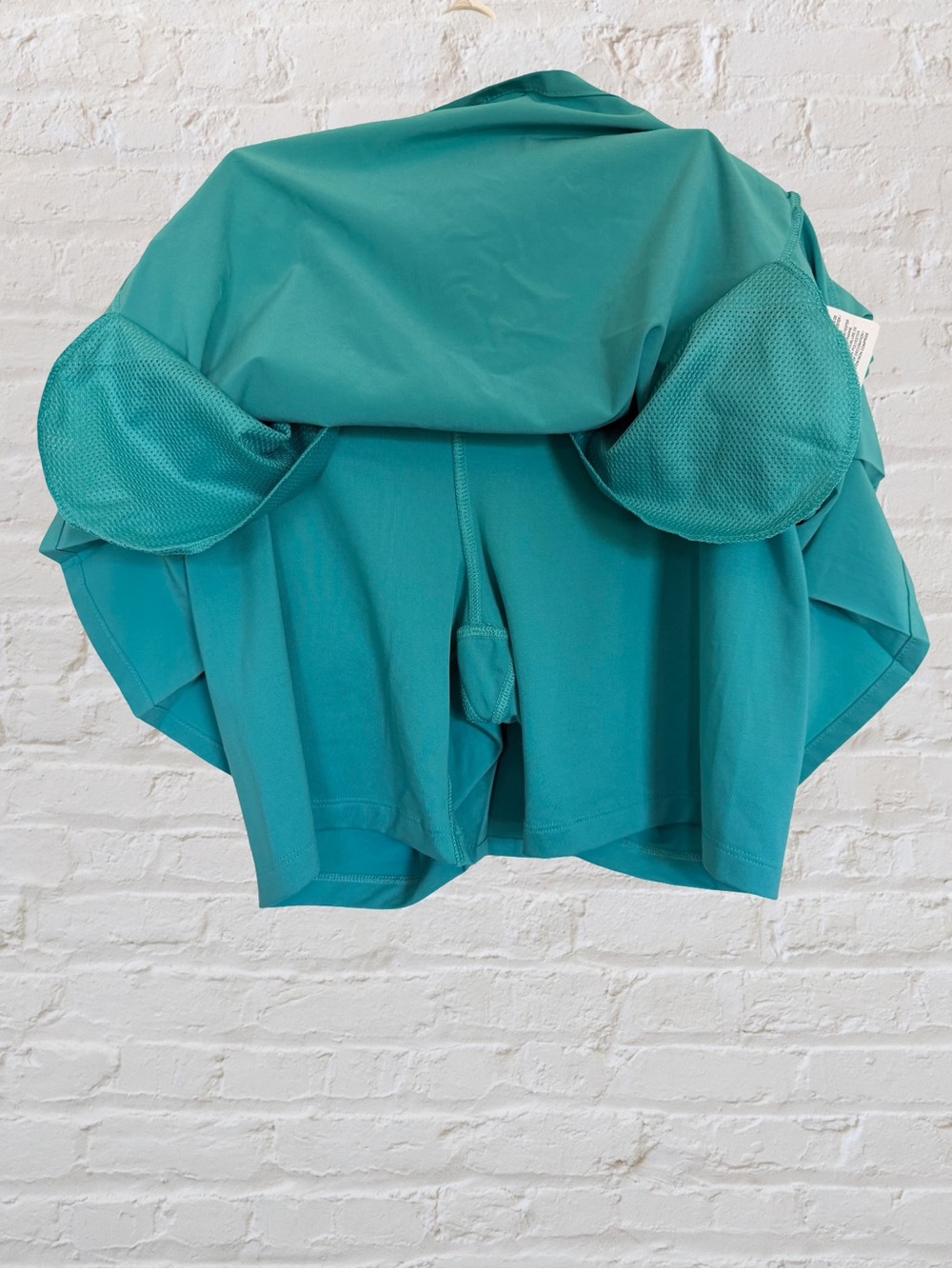 NWT Nike Flex Dri-FIT Golf Skort Teal Pleated Built-In Shorts Zip Pocket Size M - Picture 6 of 8